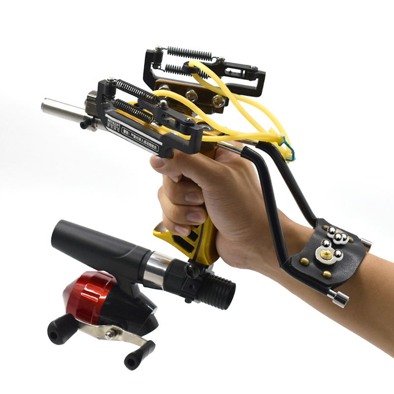 Outdoor Hunting Launcher - Ulepszona ręczna metalowa proca z opaski