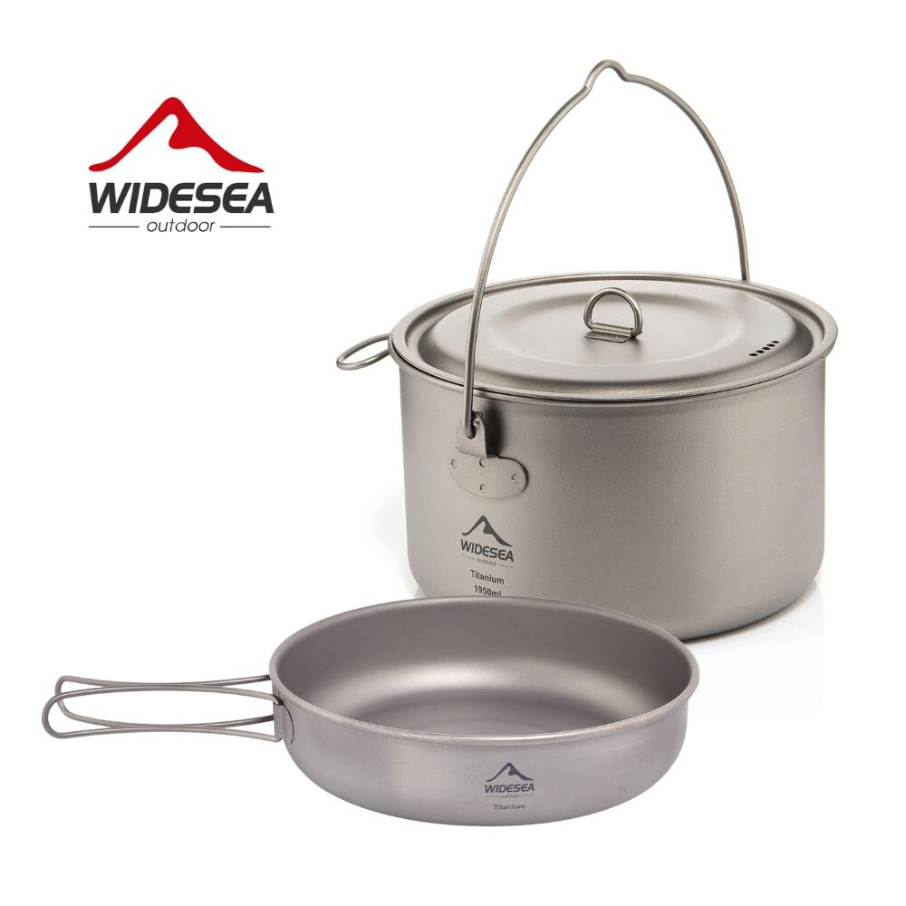 Outdoor Hunting Kitchen - Widesea Camping zastawa stołowa tytanowy zestaw