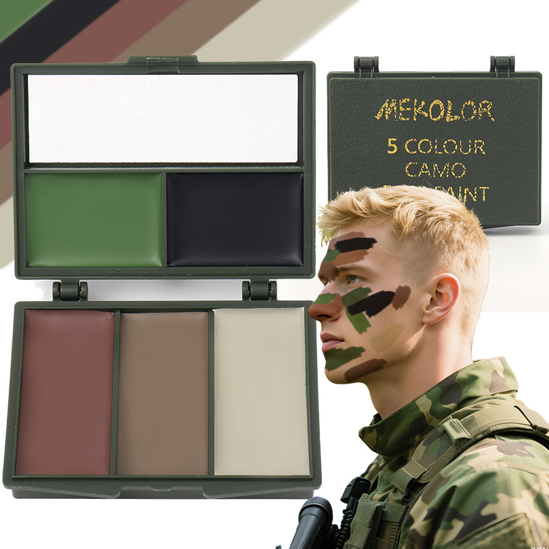 Camo Face Paint - Zestaw farb do twarzy 5 Color