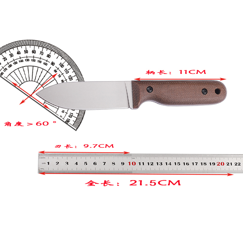 Outdoor Hunting Gifts - Nowy nóż DC53 z ostrzem lnianym,