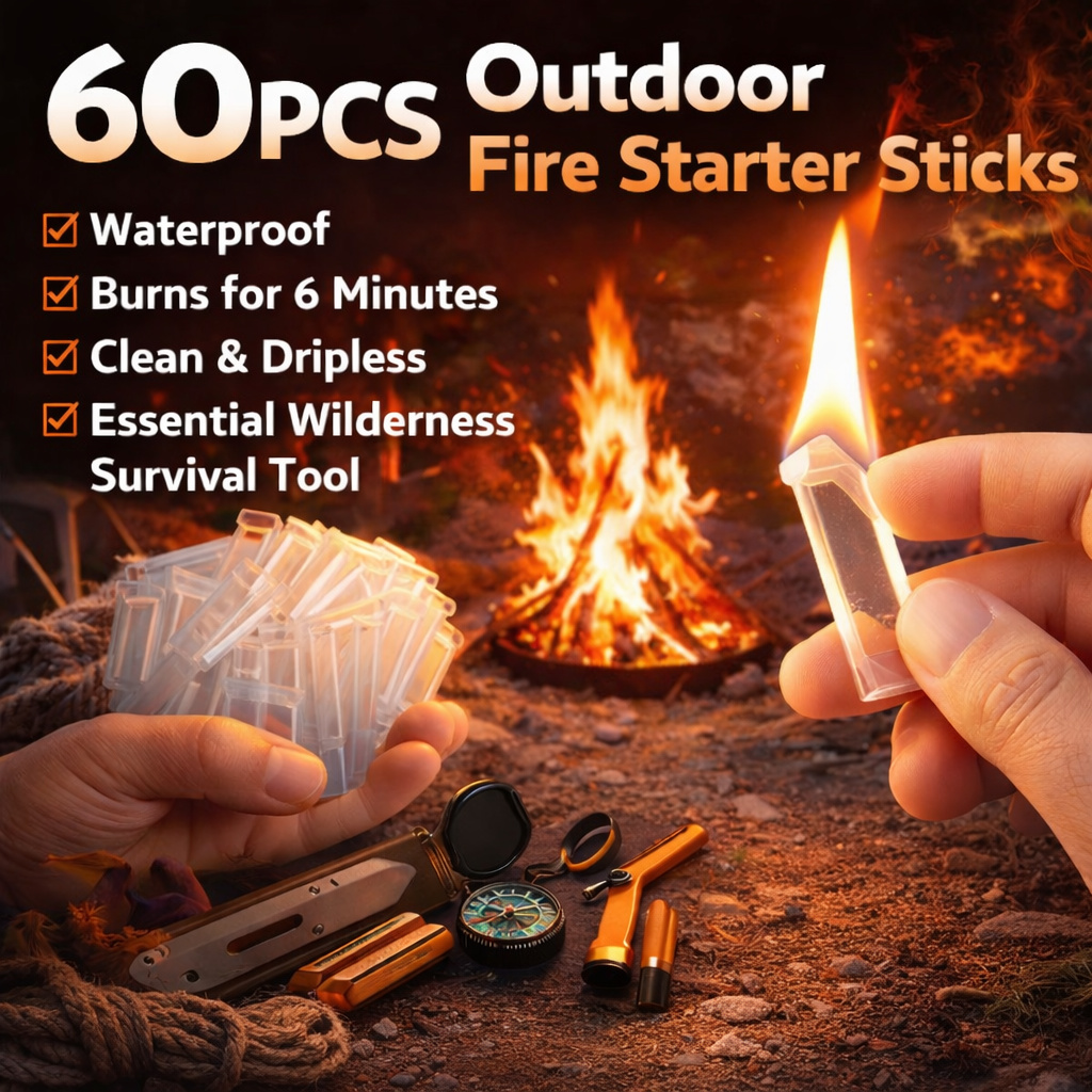 Fire Starter Waterproof - Przyrządy do rozpalania ognia 60 szt.
