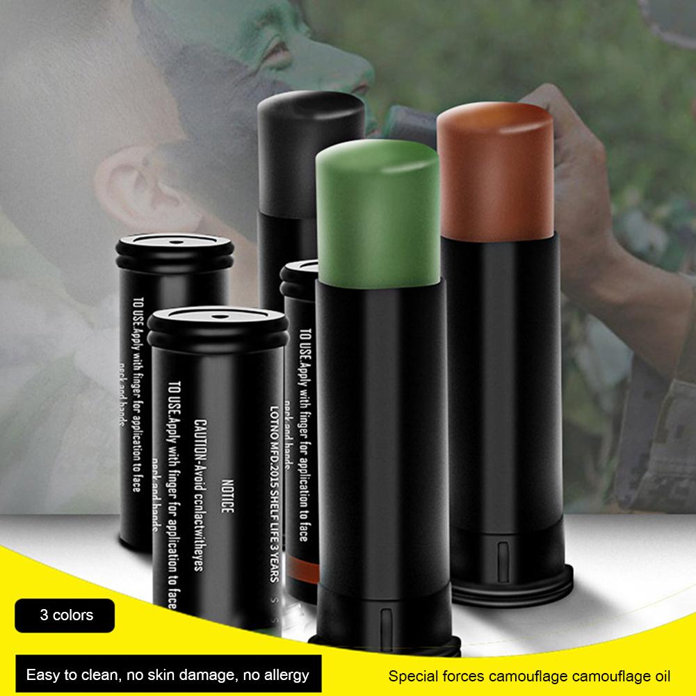Camo Face Paint - 3 szt. Wojskowy kamuflaż leśny w