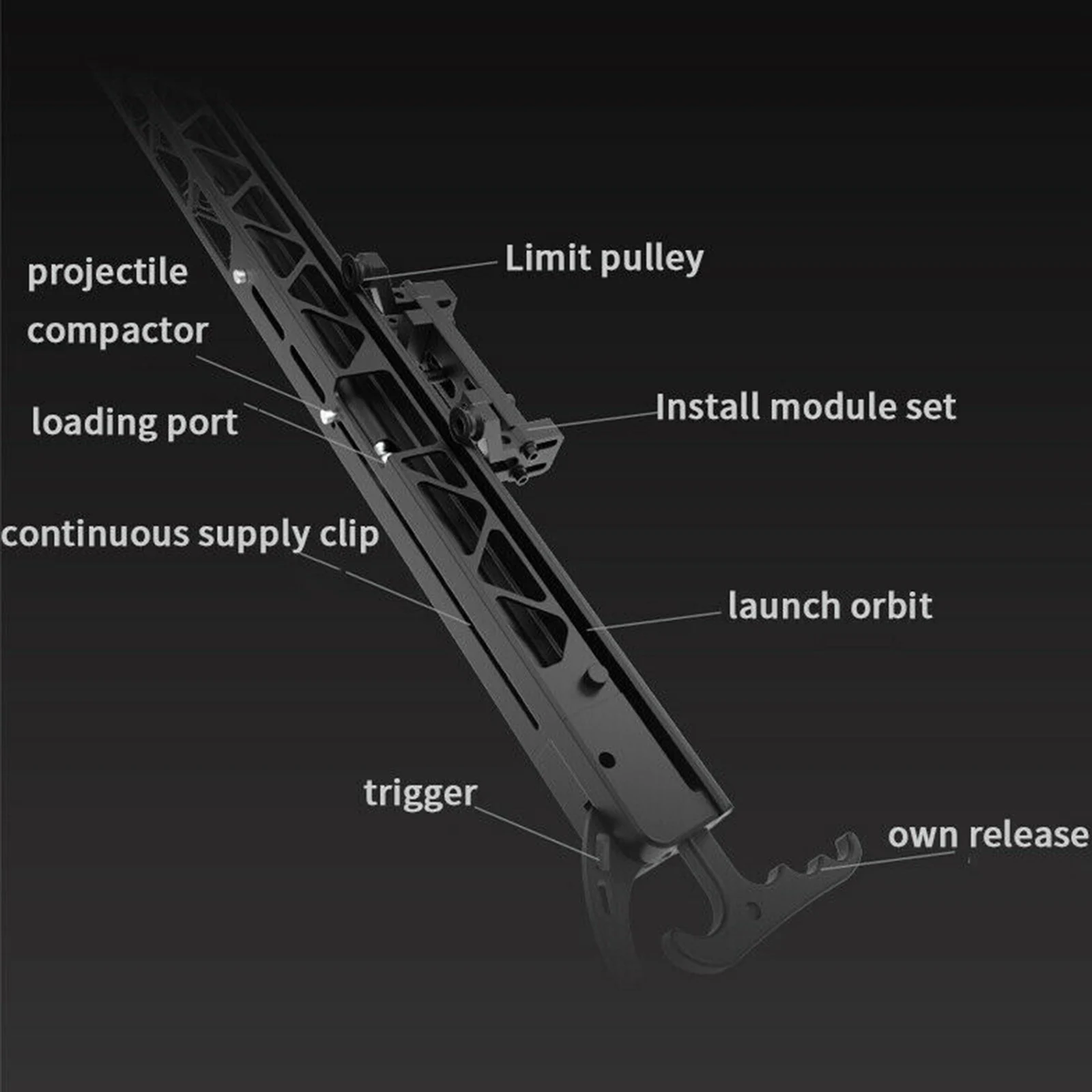 Outdoor Hunting Launcher - Łuk szybki do łucznictwa, wyrzutnia kulk