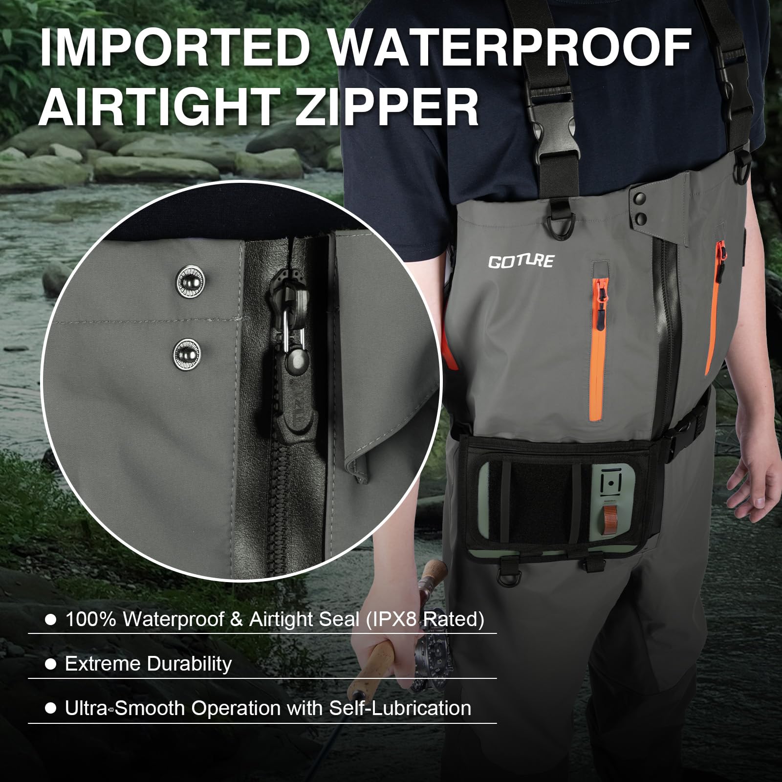 Goture 5-warstwowe Wodoodporne – Fishing Waders Breathable recenzja i cena