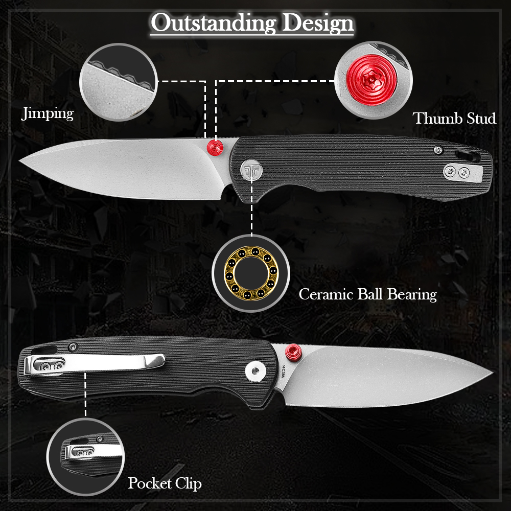 Nóż składany TRIVISA dla mężcz – Outdoor Hunting Gifts recenzja i cena