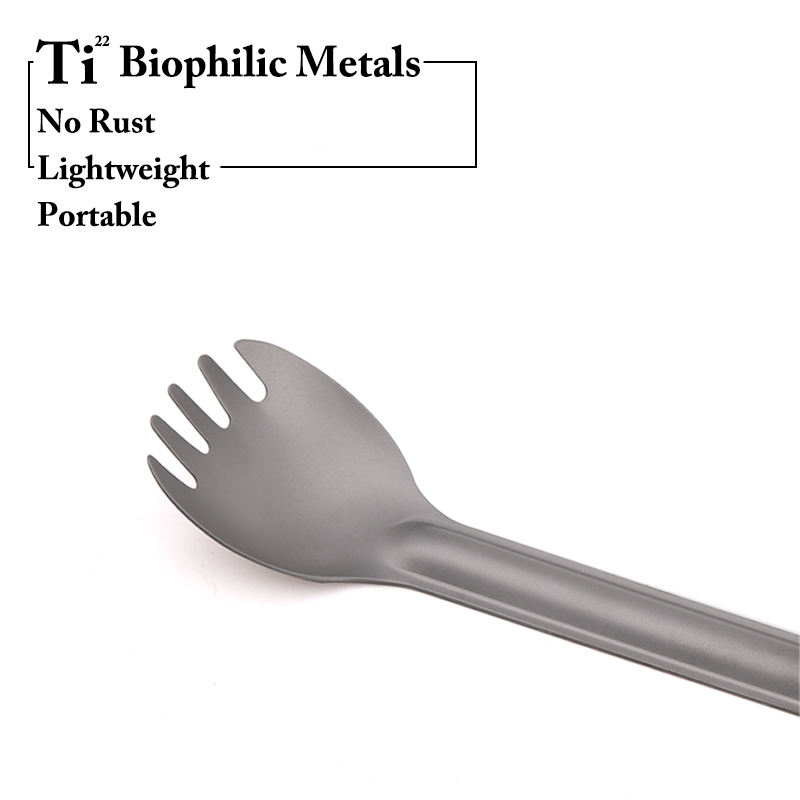 TiTo Titanium Spork Spoon Long – Outdoor Hunting Kitchen recenzja i cena