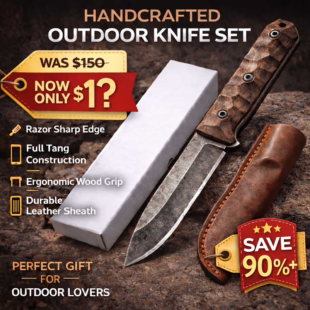 Precyzyjnie ostrzony nóż outdo – Outdoor Hunting Gifts recenzja i cena