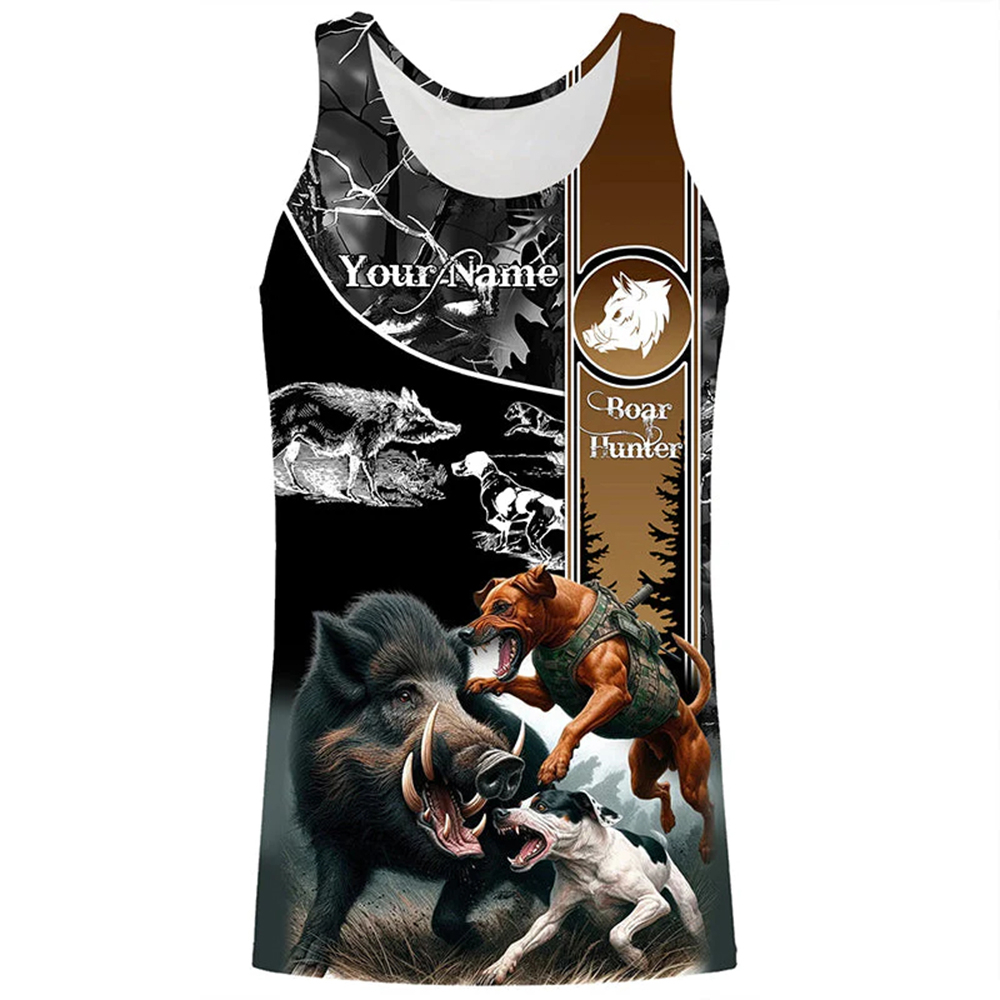Koszulka bez rękawów z własnym – Outdoor Hunting Dog Names recenzja i cena