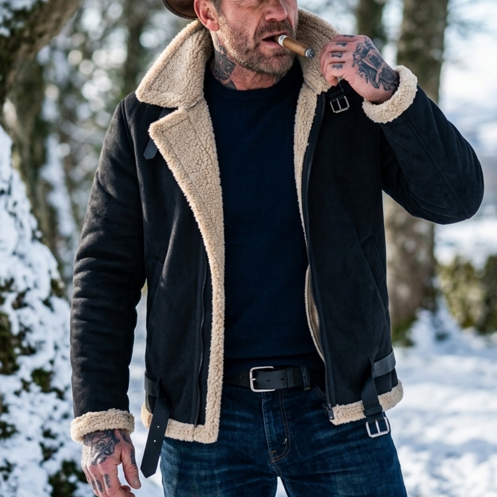 Męska zimowa kurtka z imitacji – Hunting Outdoor Jacket recenzja i cena