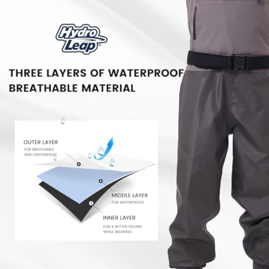 Wodery wędkarskie z butami zin – Fishing Waders Breathable recenzja i cena
