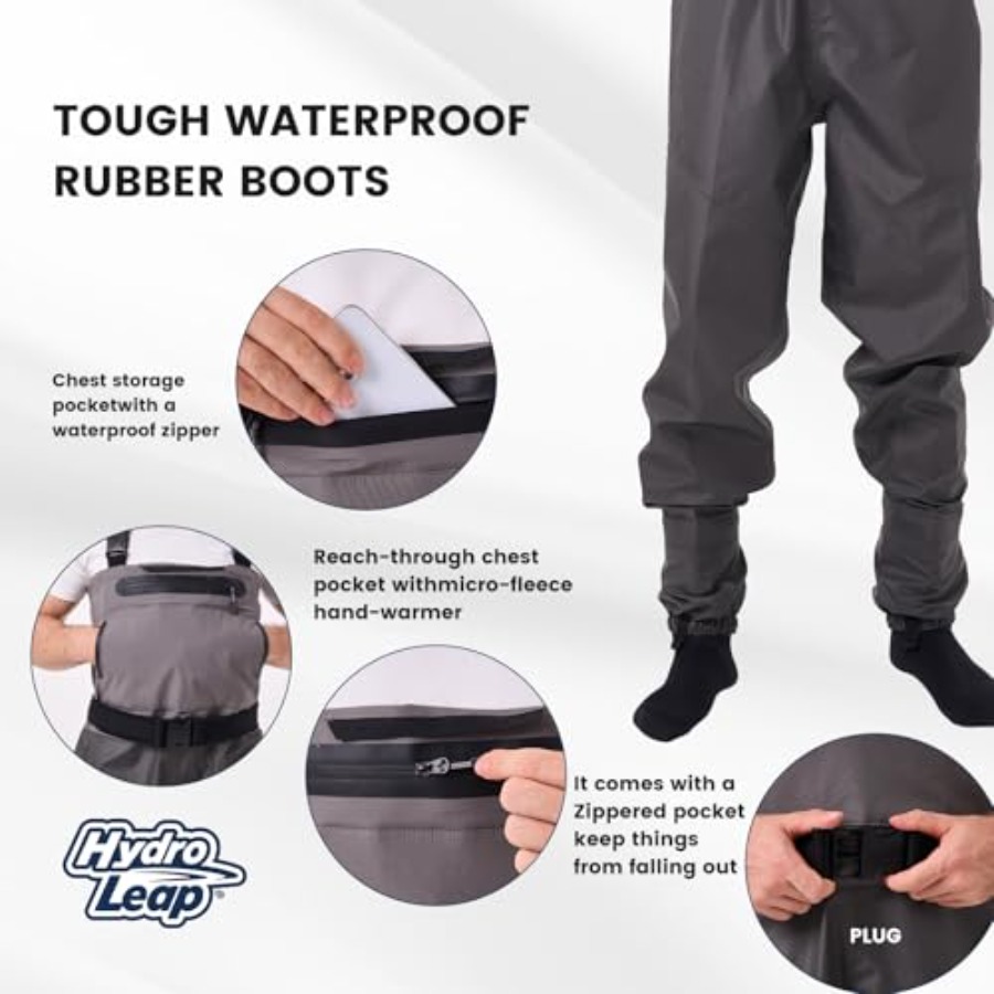 Wodery wędkarskie z butami zin – Fishing Waders Breathable recenzja i cena